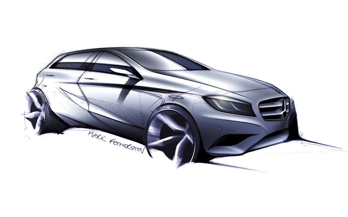 Automobile design，Hand drawn renderings，