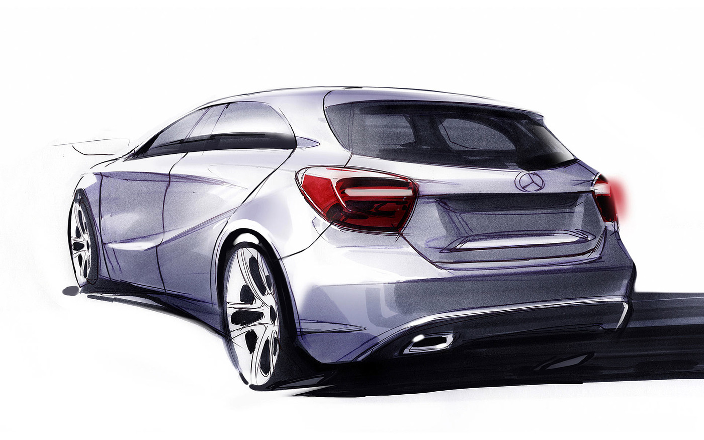 Automobile design，Hand drawn renderings，