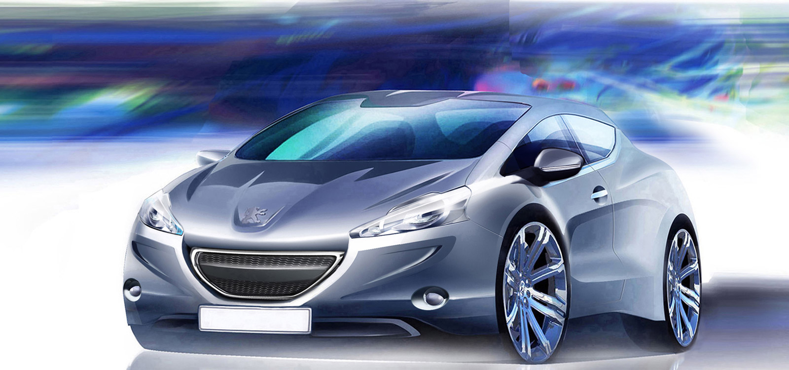 Automobile design，Hand drawn renderings，