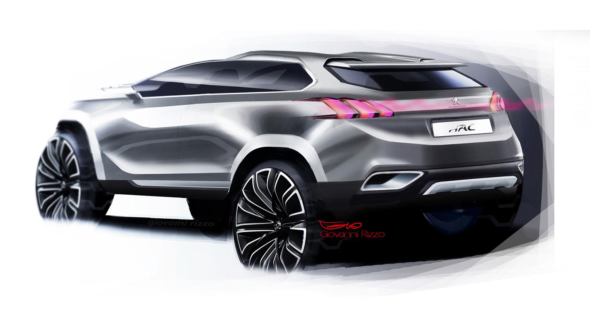 Automobile design，Hand drawn renderings，