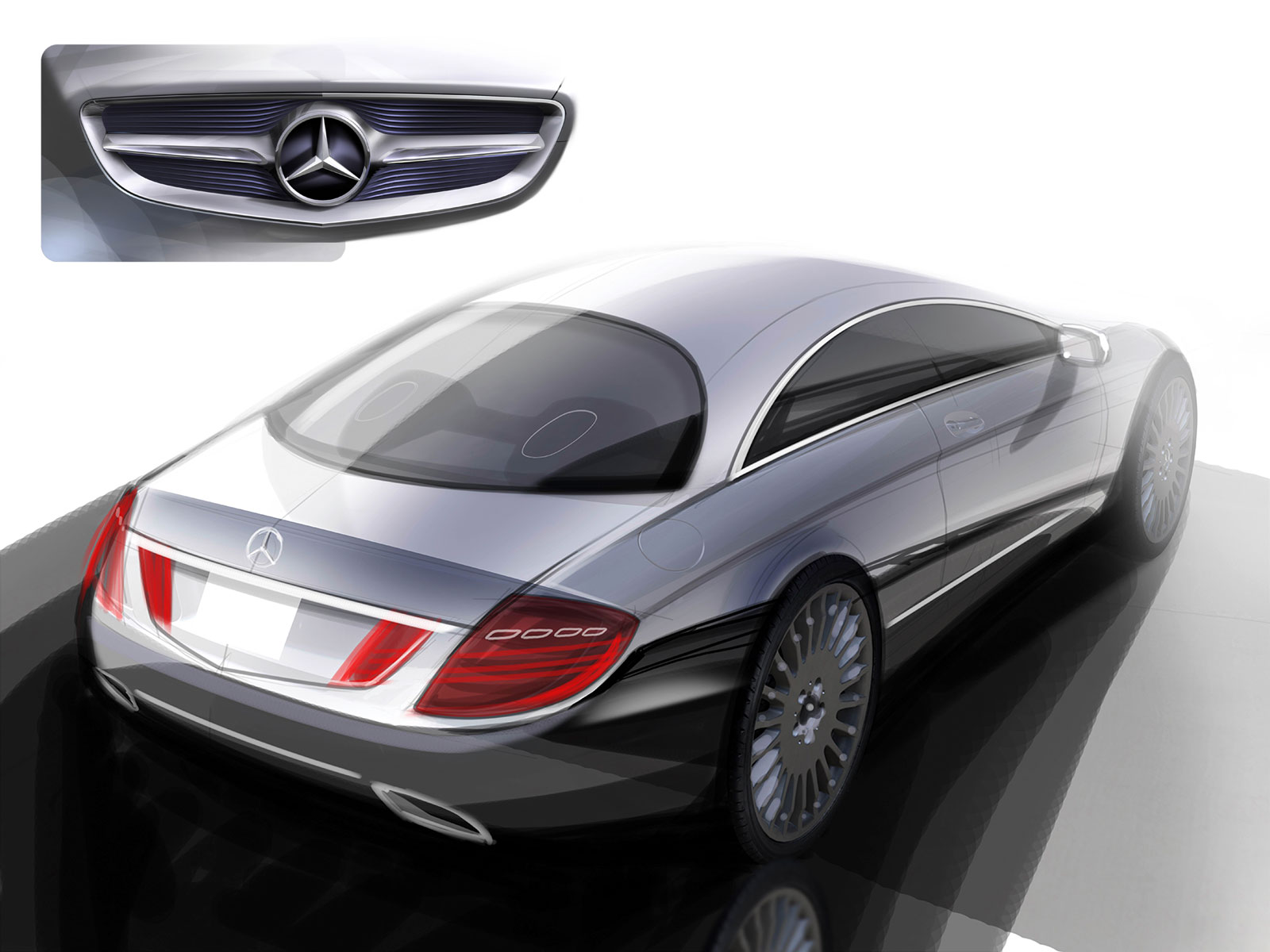 Automobile design，Hand drawn renderings，