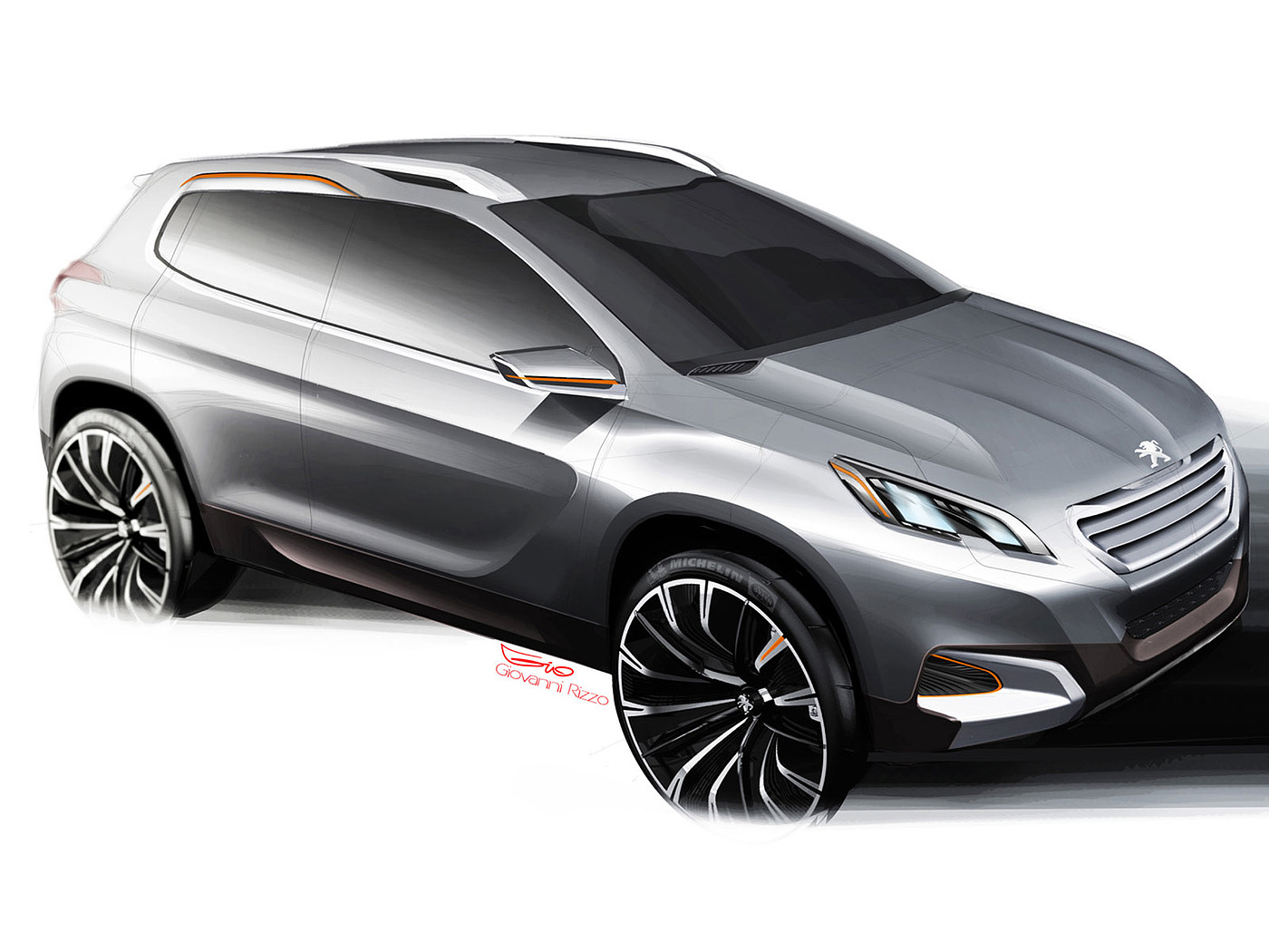 Automobile design，Hand drawn renderings，