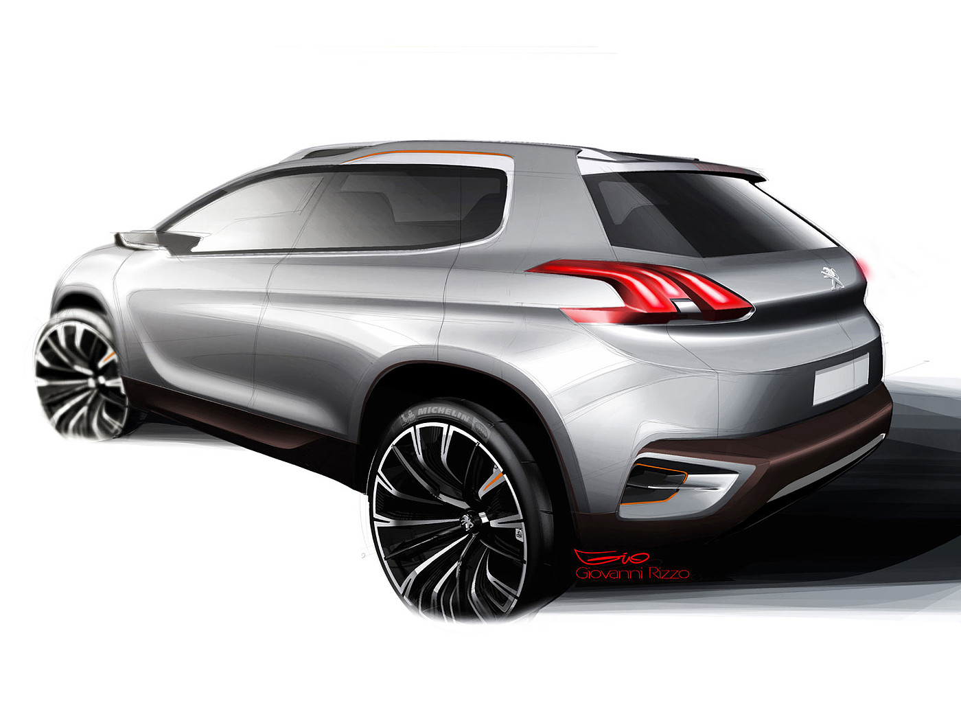 Automobile design，Hand drawn renderings，