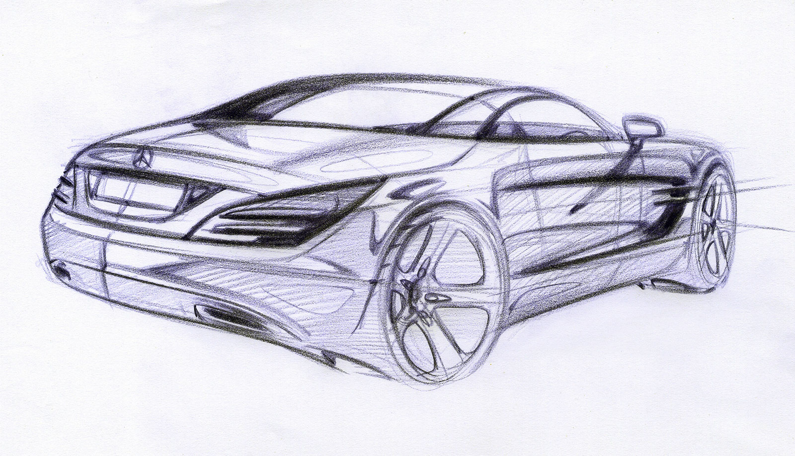 Automobile design，Hand drawn renderings，