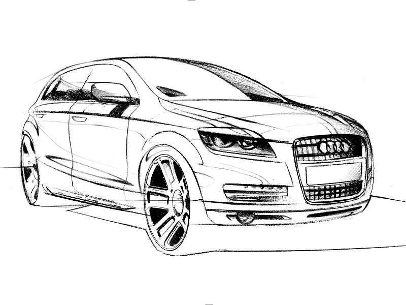 Automobile design，Hand drawing exercise，design sketch，