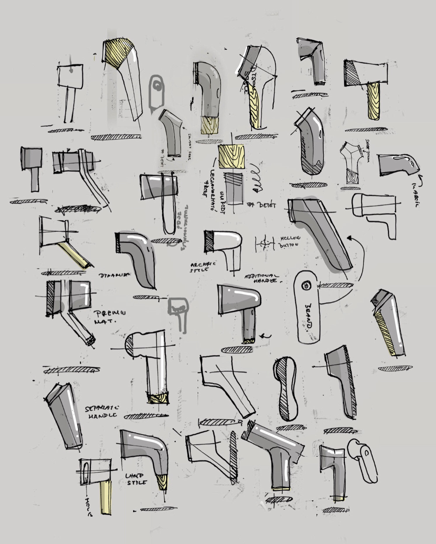 Hand drawn，sketch，industrial design，product design，