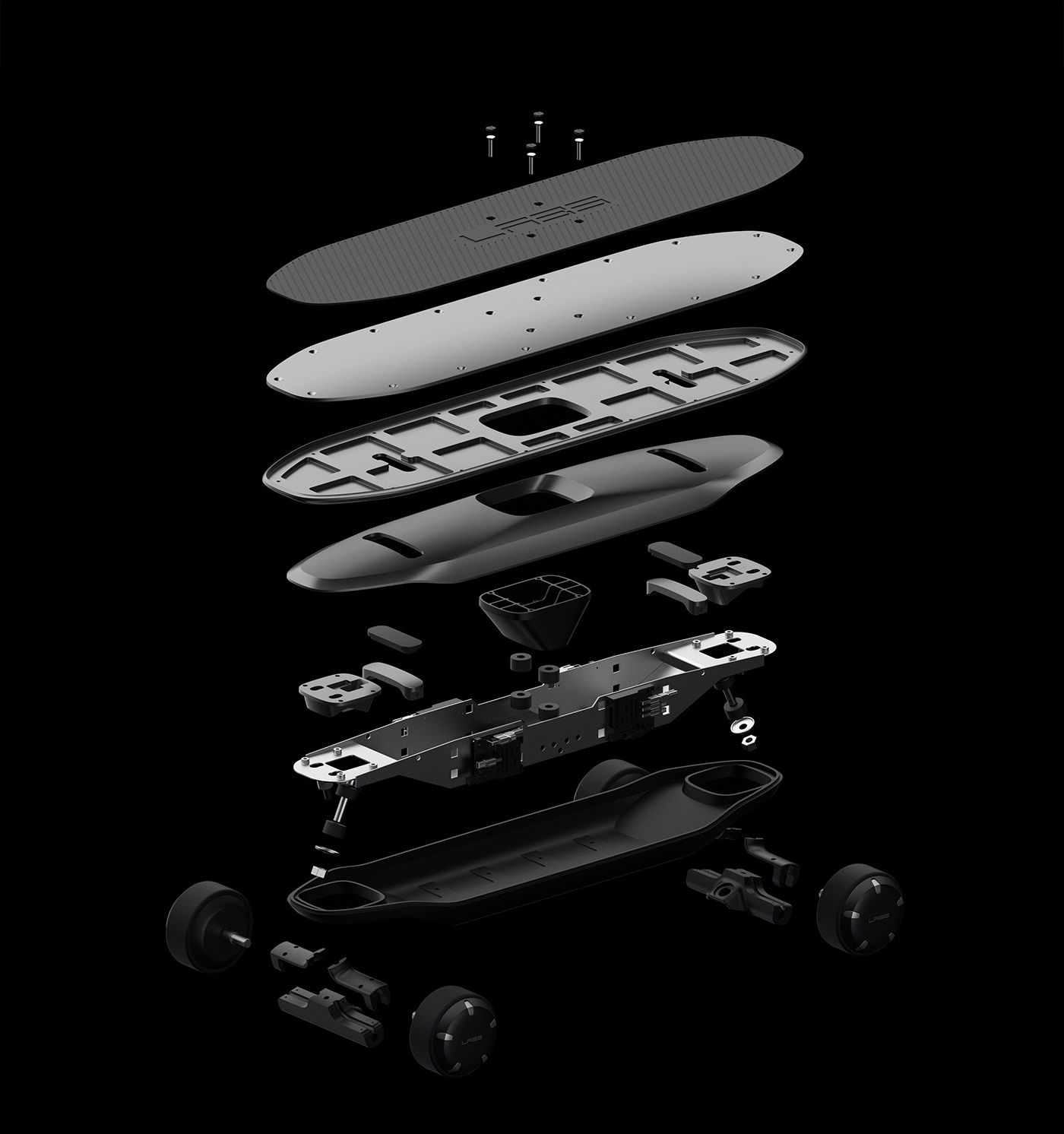 Electric skateboard，PLMM，Inclined deck，