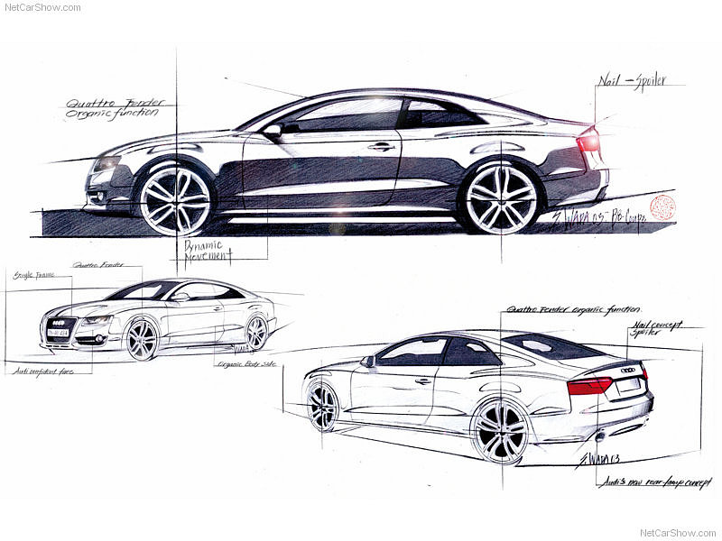汽车设计，手绘练习，效果图，