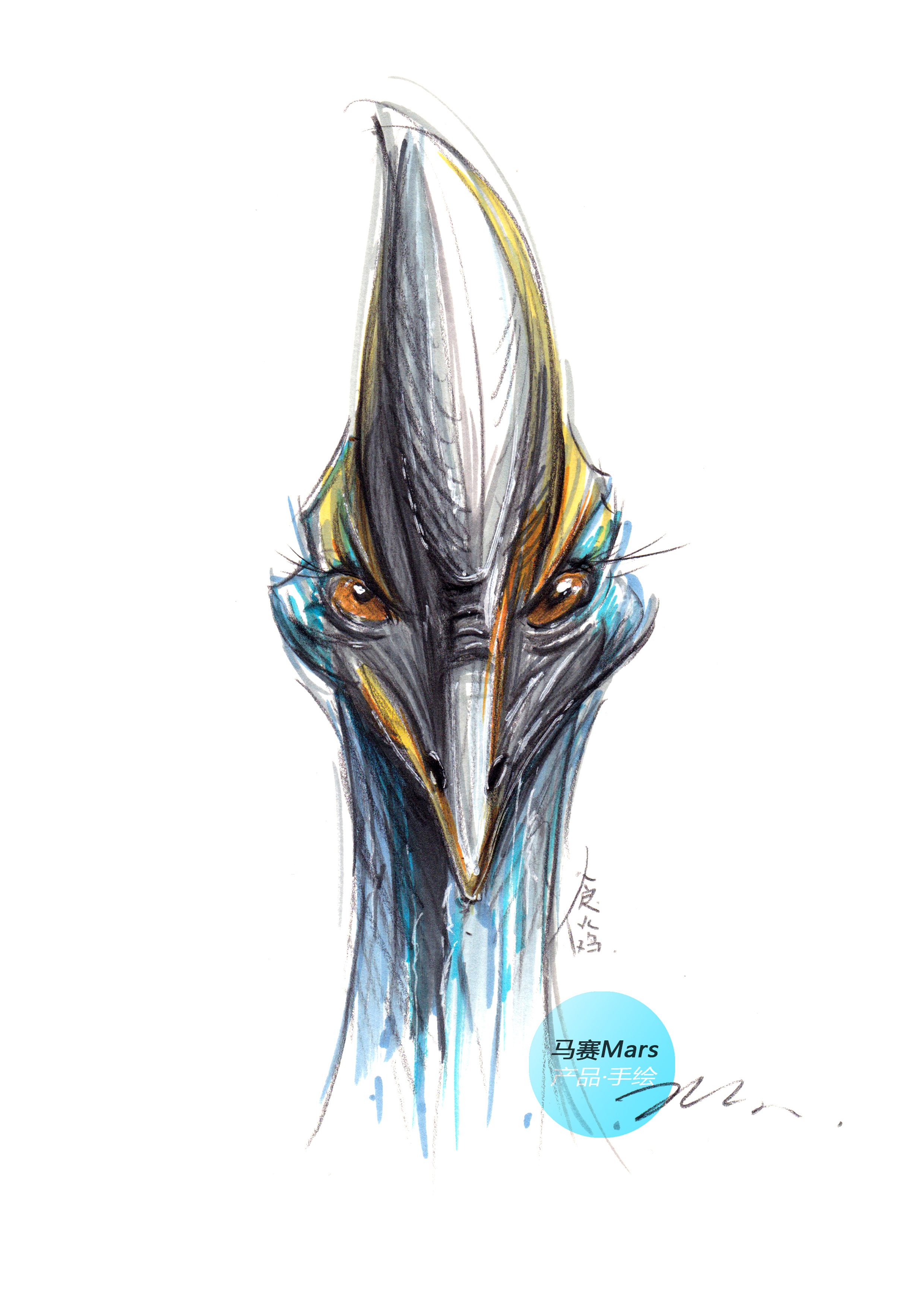 Original hand drawn，Learn from nature，Original design，Industrial product design and modeling design，Hand drawn product design，