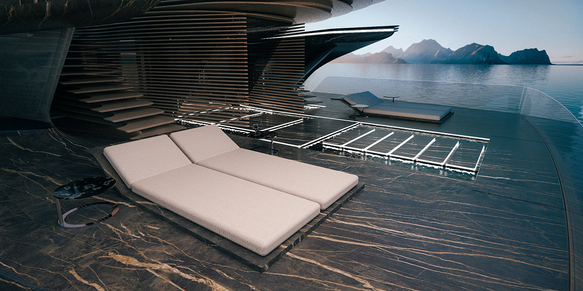 yacht，inside，cgi，Render，