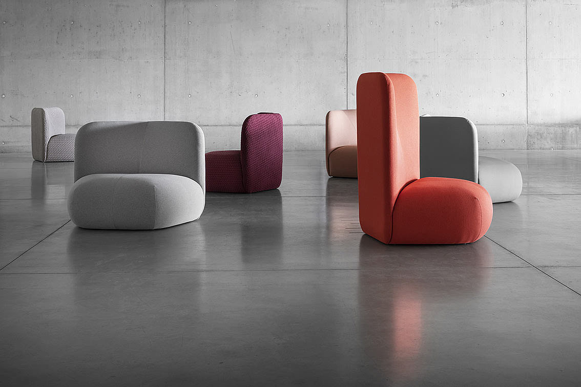 chair，modularization，comfortable，public place，