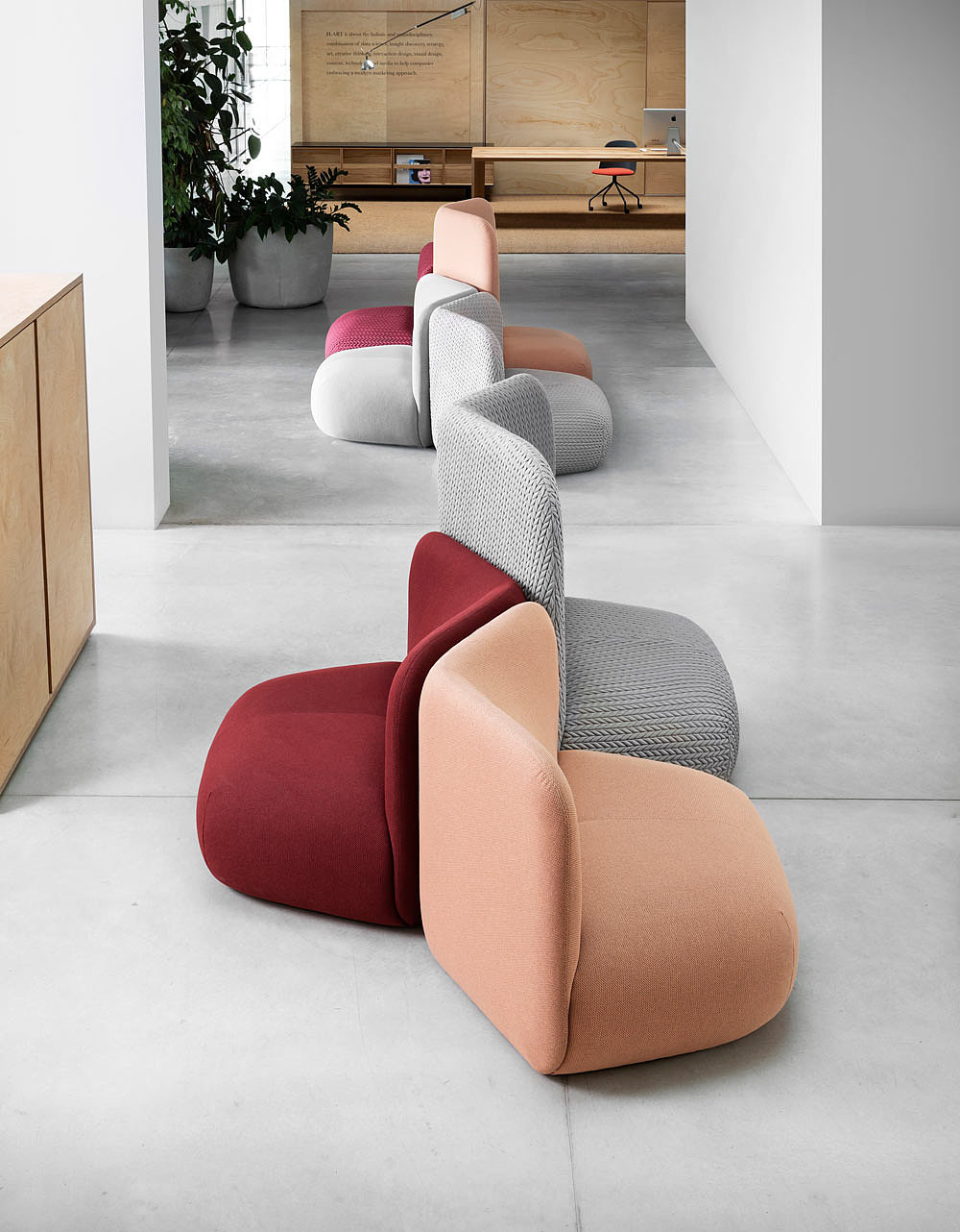 chair，modularization，comfortable，public place，