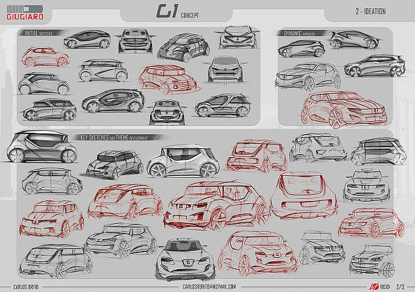 汽车设计，手绘，效果图，草图，