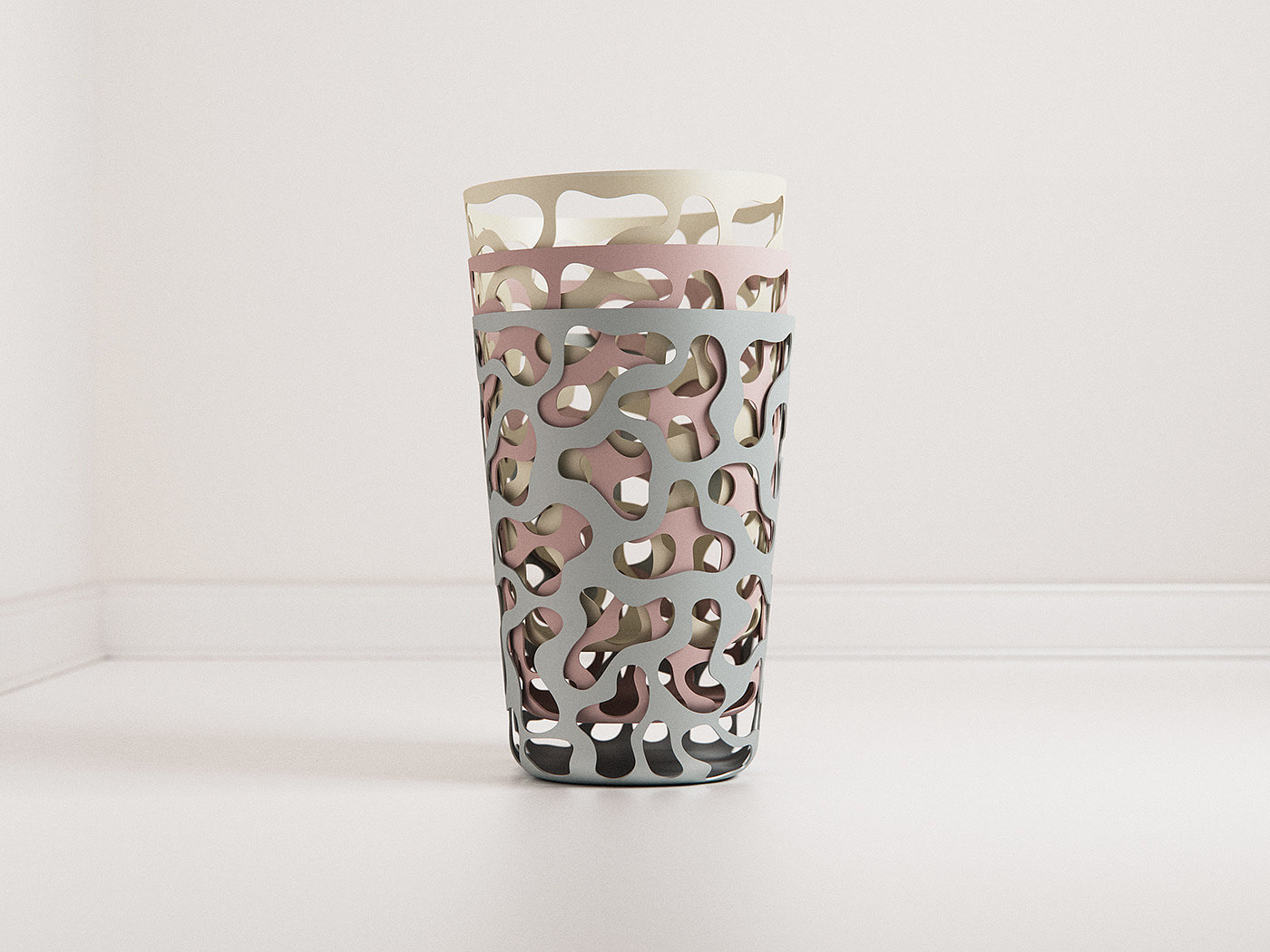 KAMO，Laundry basket，3D pattern，