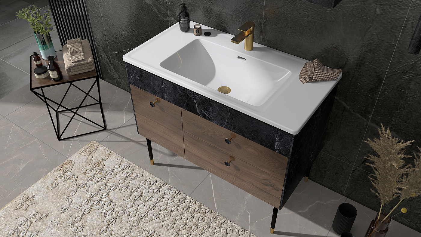 Bathroom cabinet，
