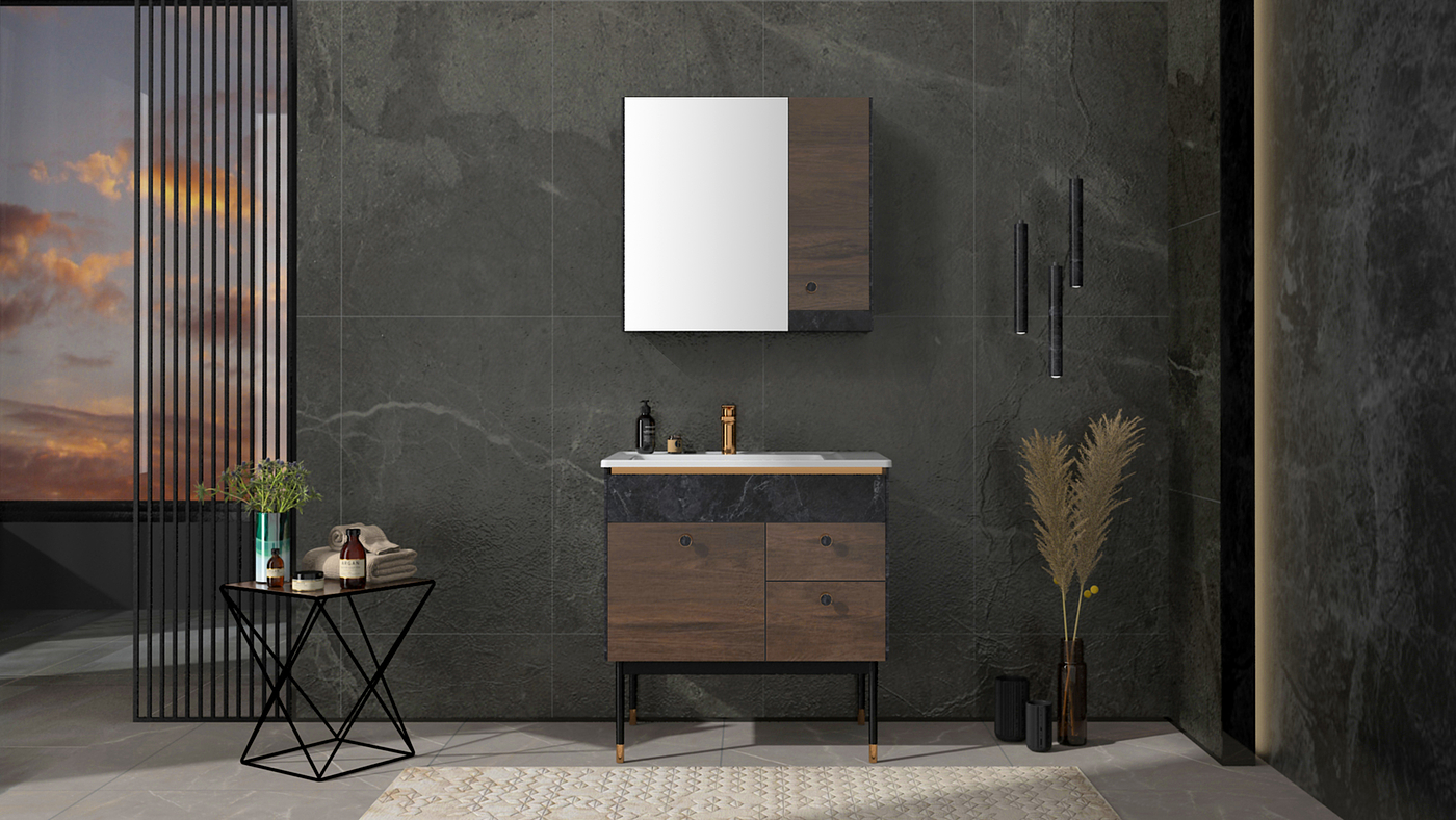 Bathroom cabinet，