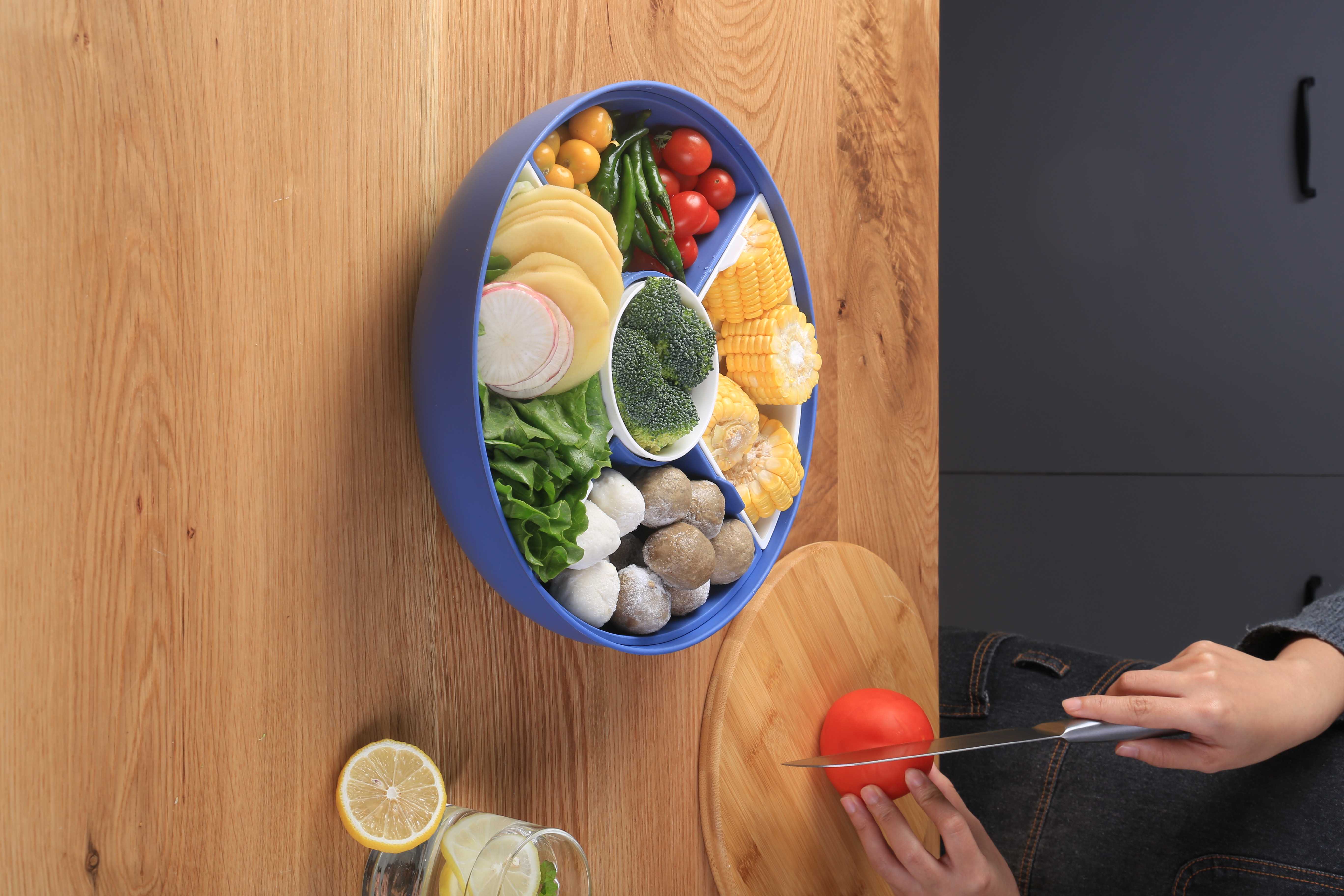 Fruit tray，Fruit tray，Vegetable Platter，Vegetable Platter，Daily Necessities，Daily Necessities，kitchen，kitchen，circular，circular，Put into operation，Put into operation，