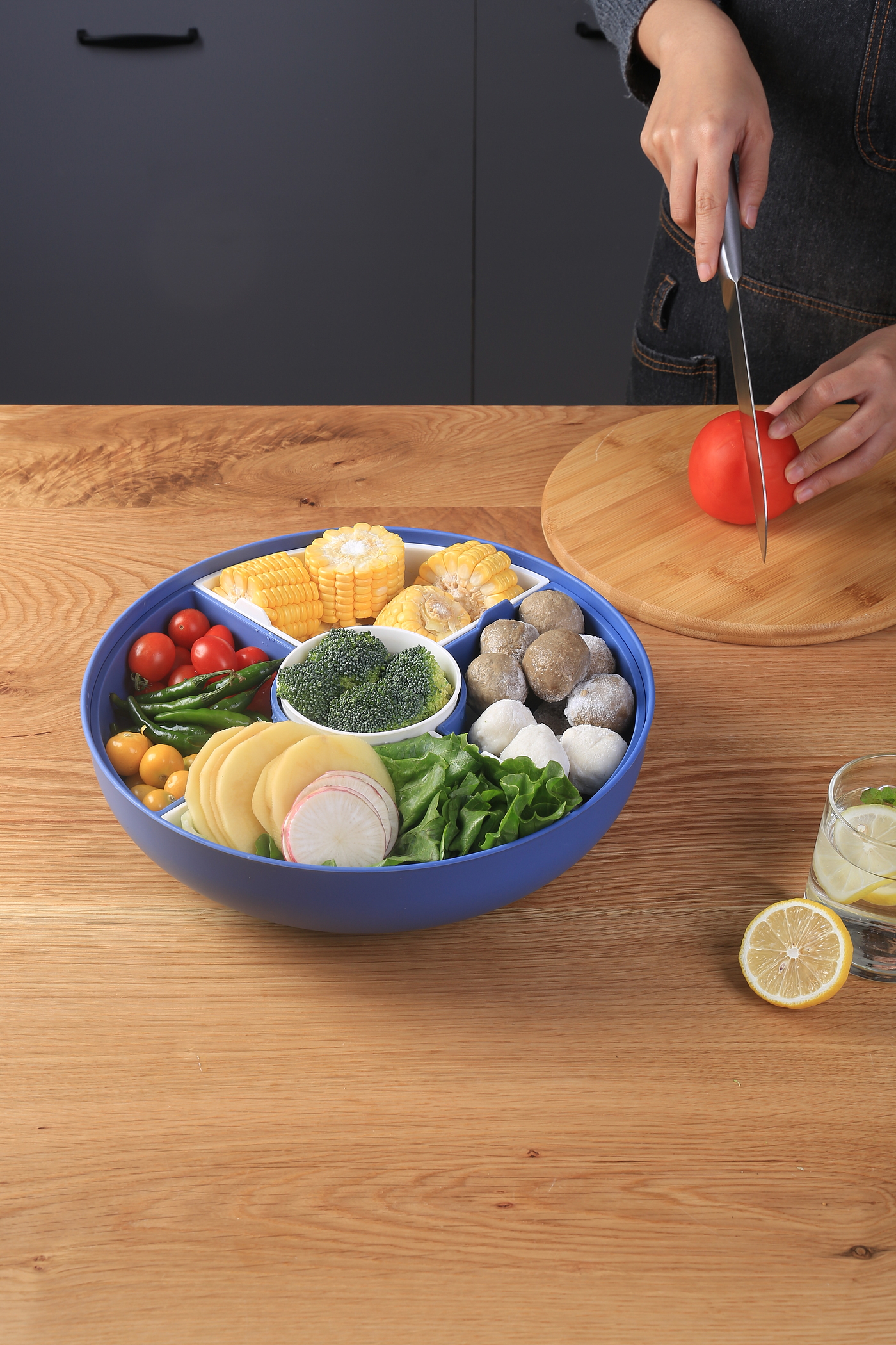 Fruit tray，Fruit tray，Vegetable Platter，Vegetable Platter，Daily Necessities，Daily Necessities，kitchen，kitchen，circular，circular，Put into operation，Put into operation，