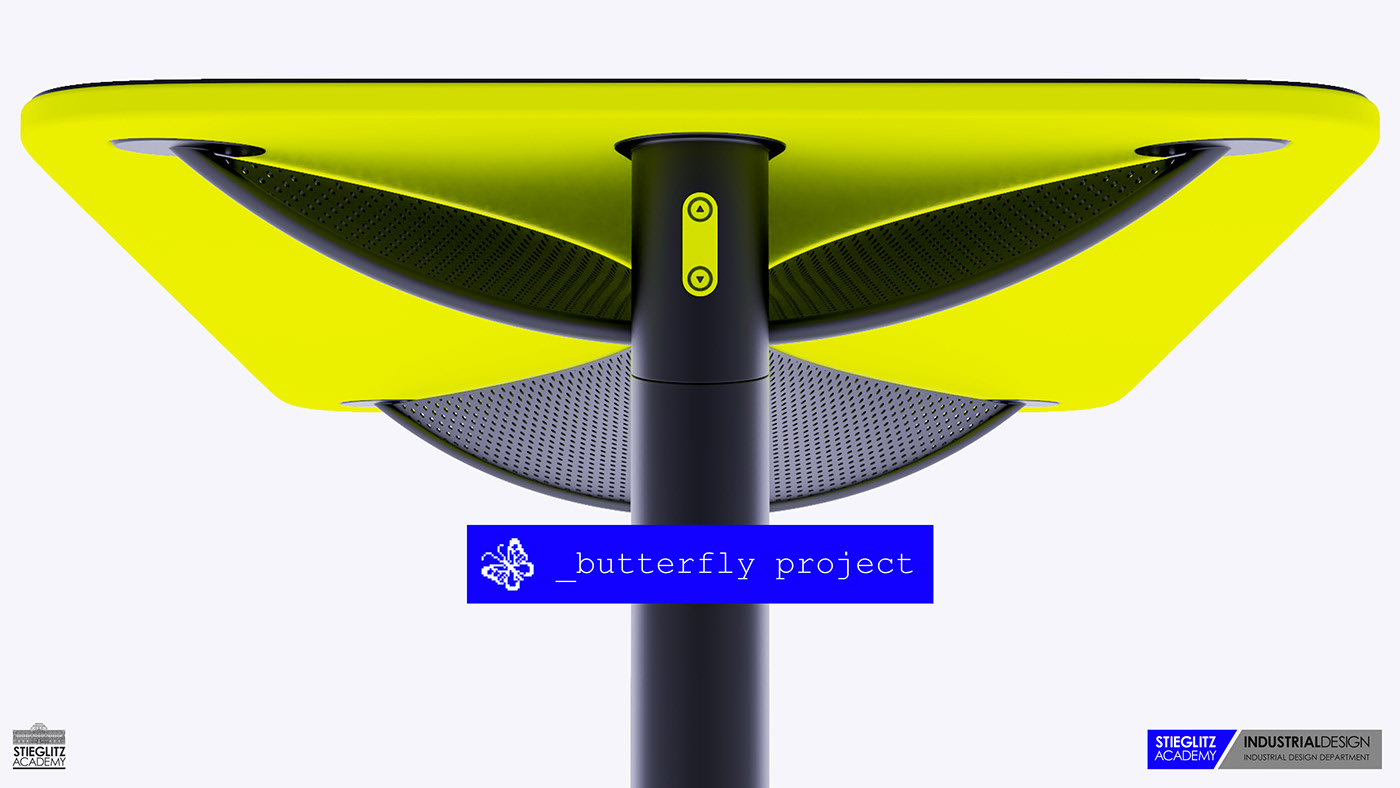 chair，yellow，concept，butterfly，