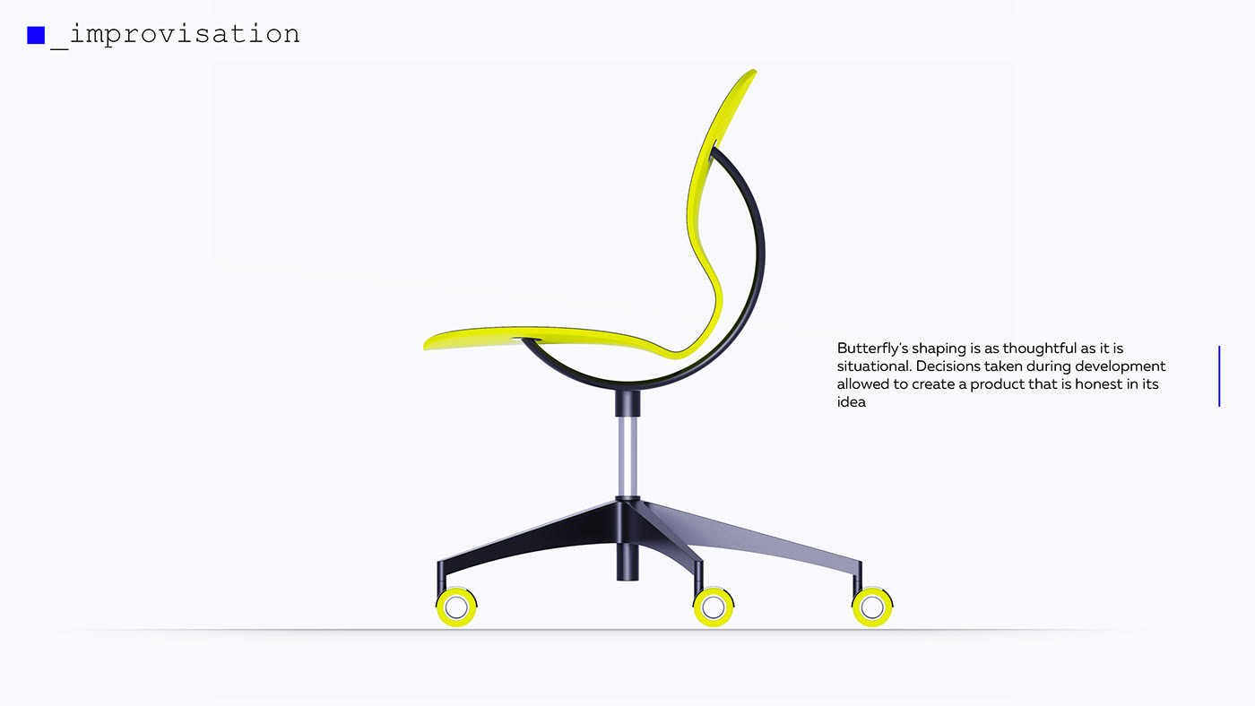 chair，yellow，concept，butterfly，