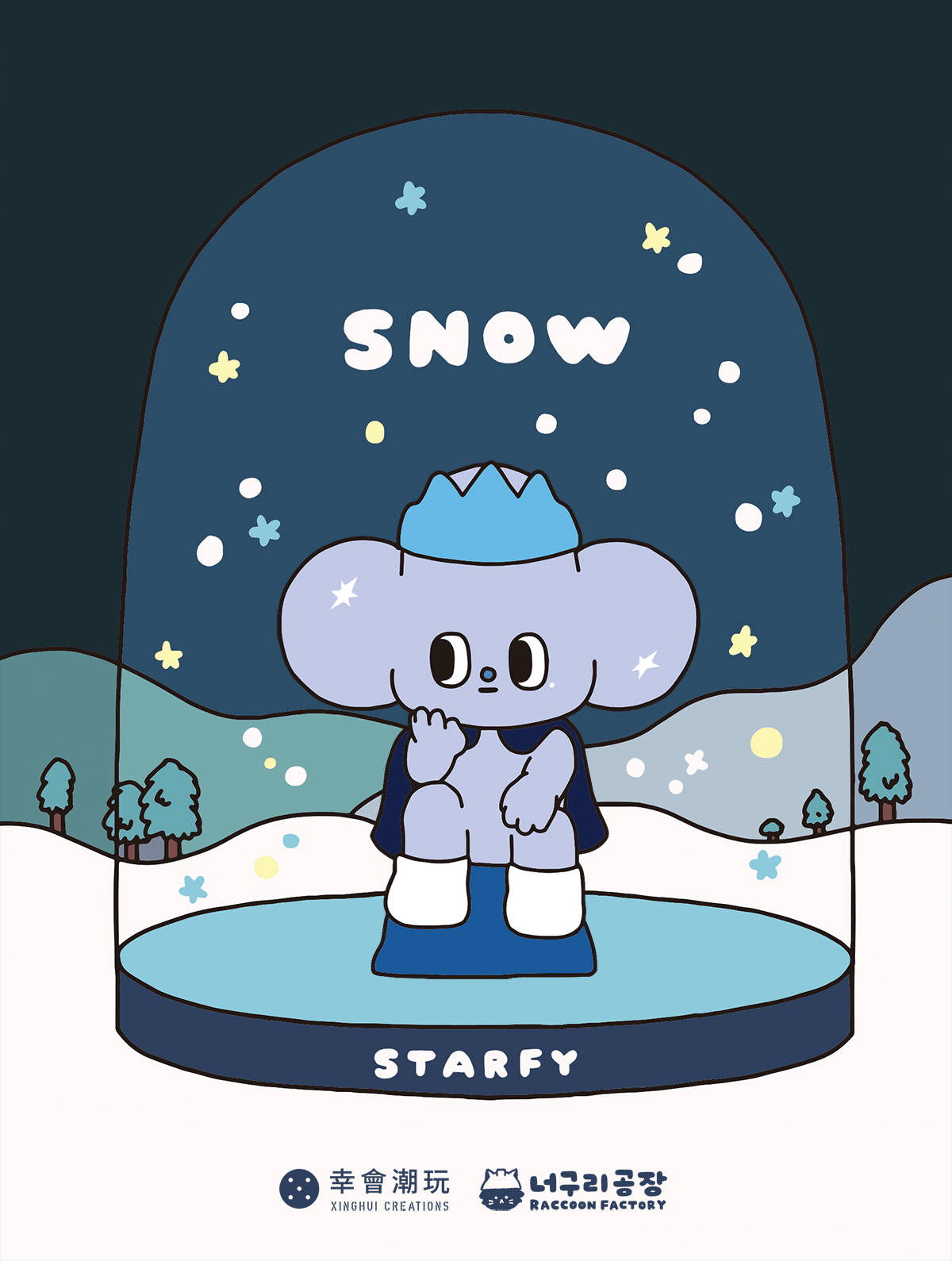 Toys，Raccoon，snow，