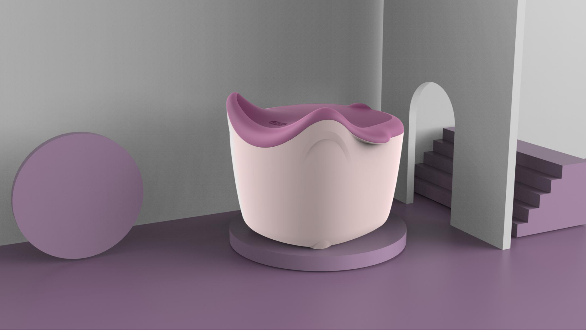 Foot bath bucket，Cartoon，lovely，Handle，