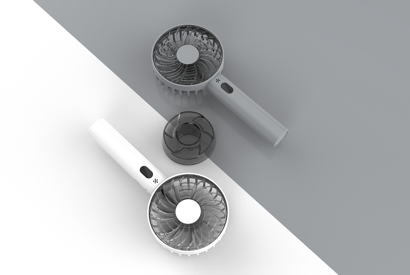 Handheld fan / OLED display，