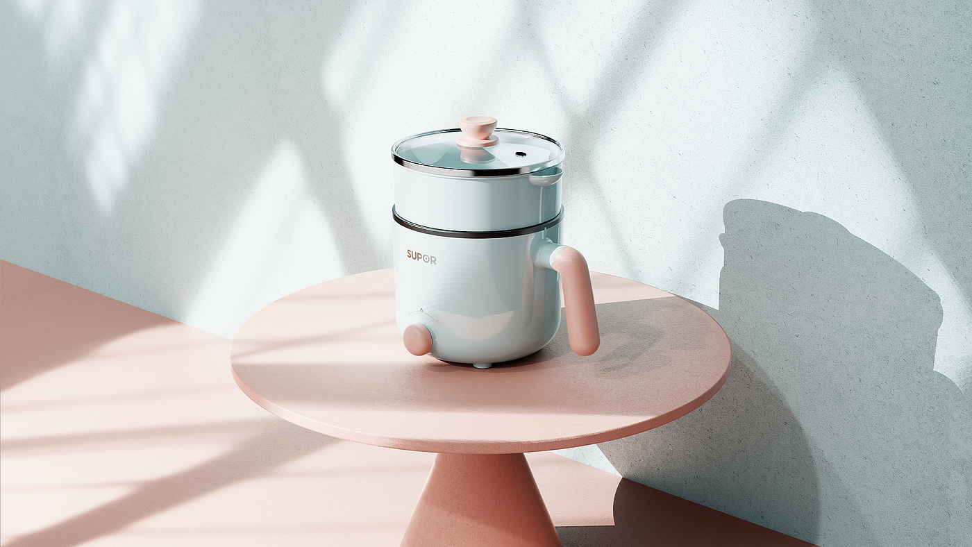 Small cooking pot，kitchen，lovely，pot，SUPOR，Good simple geometry，