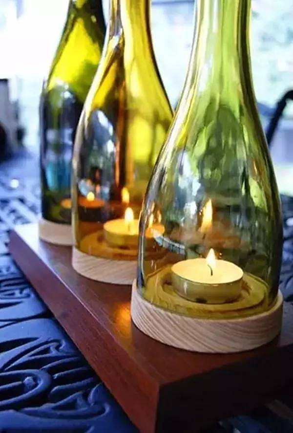 diy，The wine bottle，Home Furnishing，Micro landscape，