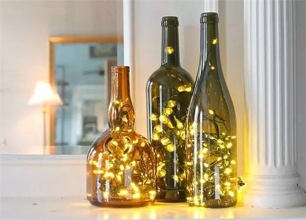 diy，The wine bottle，Home Furnishing，Micro landscape，