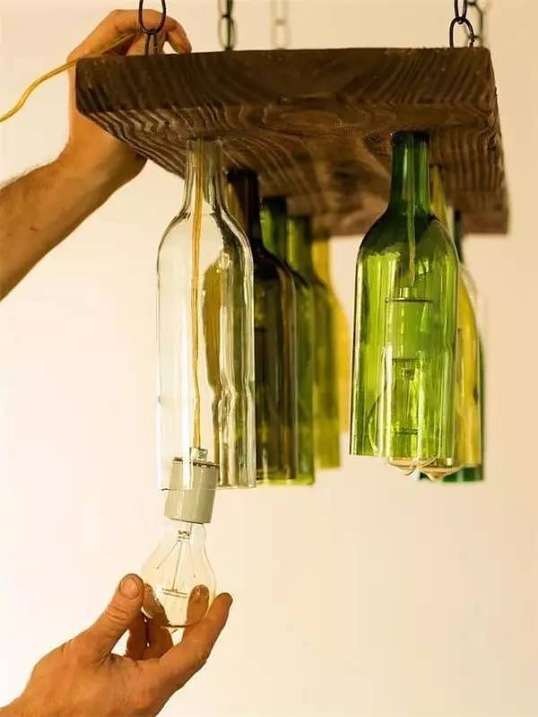 diy，The wine bottle，Home Furnishing，Micro landscape，