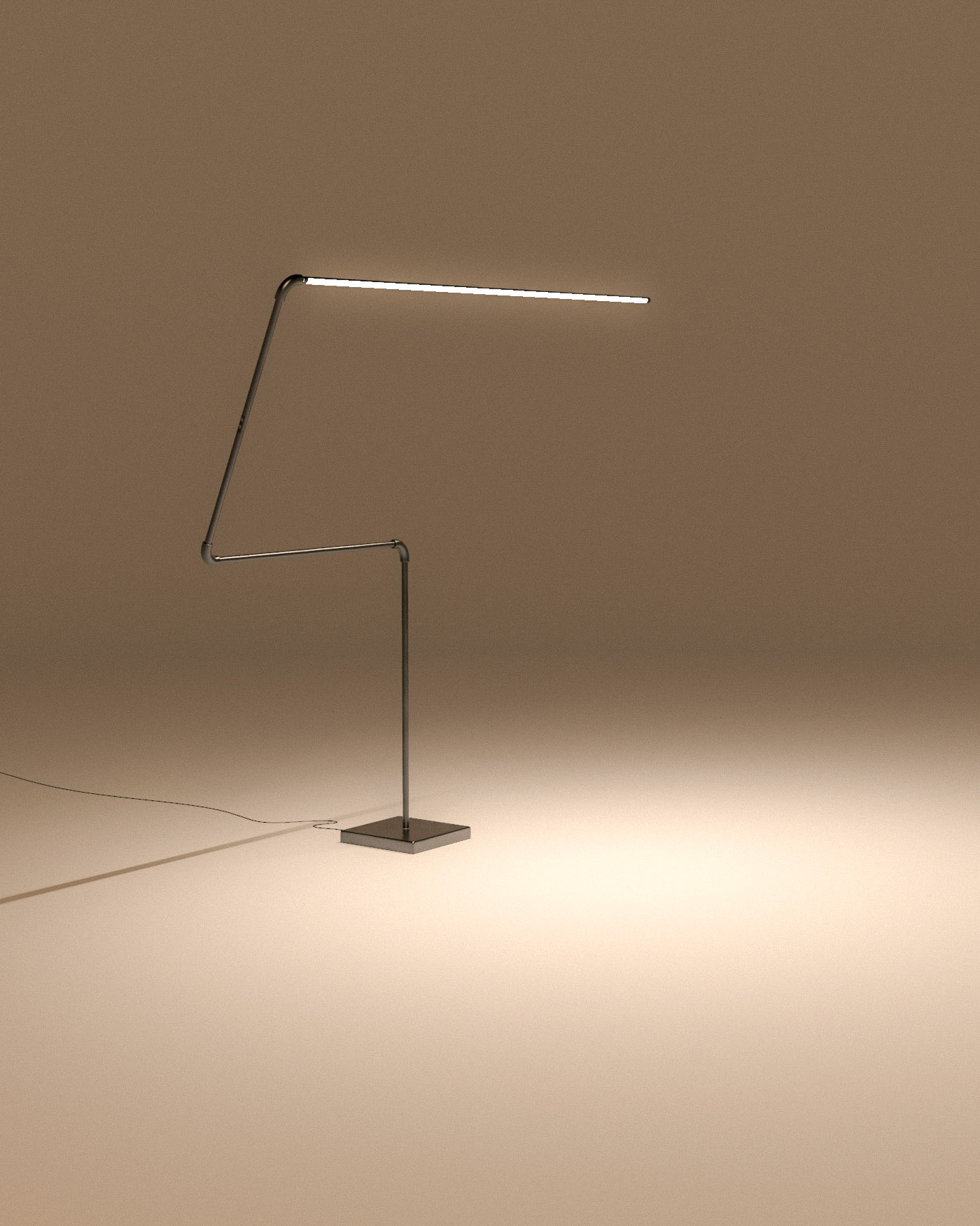 Floor lamp，Contact，innovate，Long type，rotate，