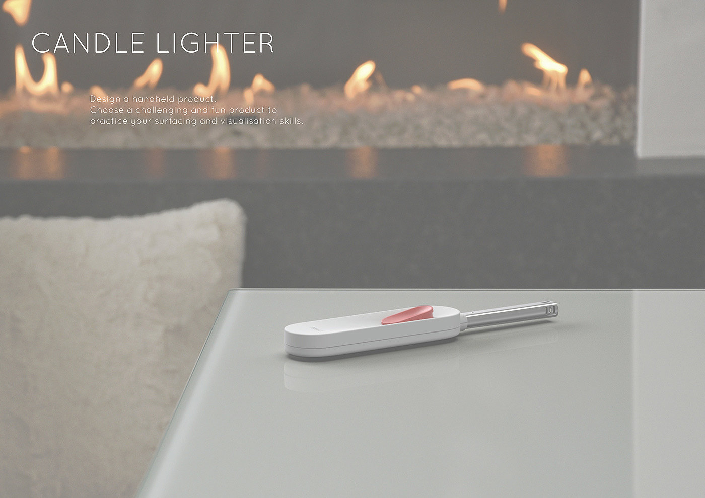 CANDLE LIGHTER，打火机，产品设计，工业设计，