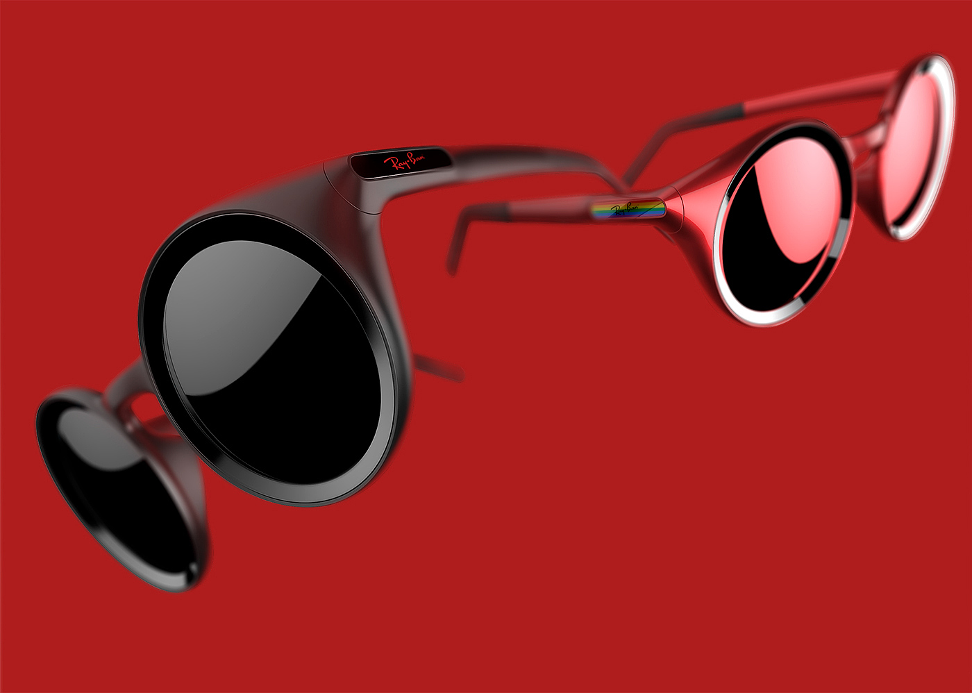 glasses，fashion，product design，Ray-Ban，