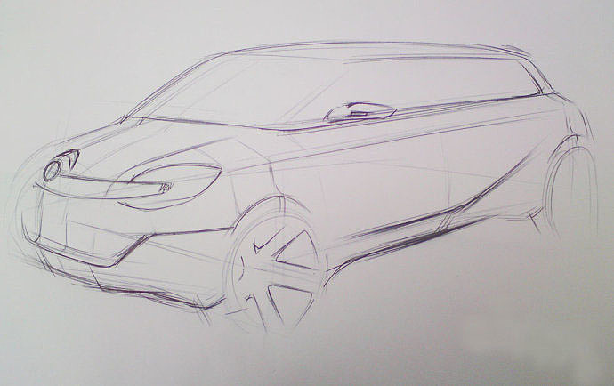 automobile，Hand drawn，ps，course，