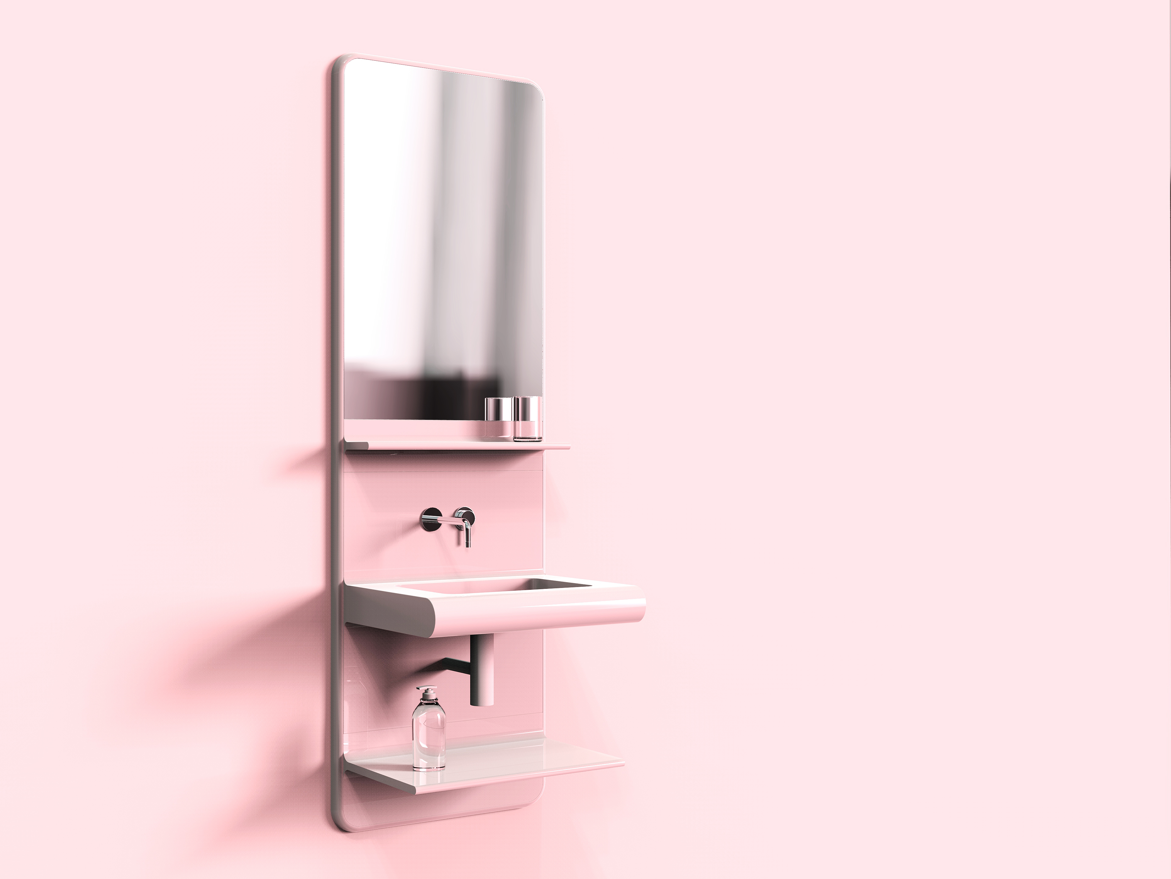 Bathroom cabinet，integrated，