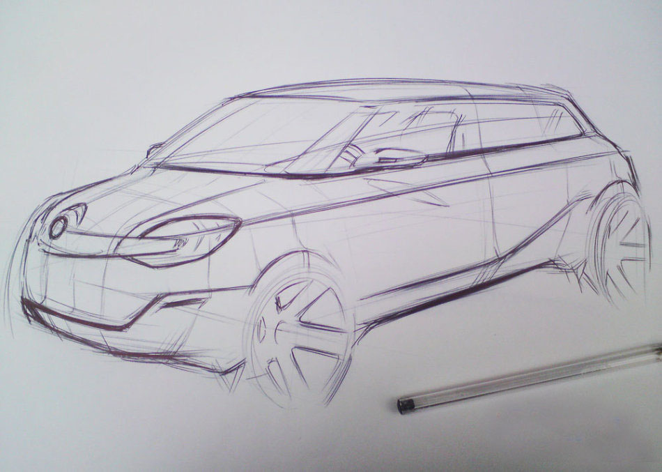 automobile，Hand drawn，ps，course，