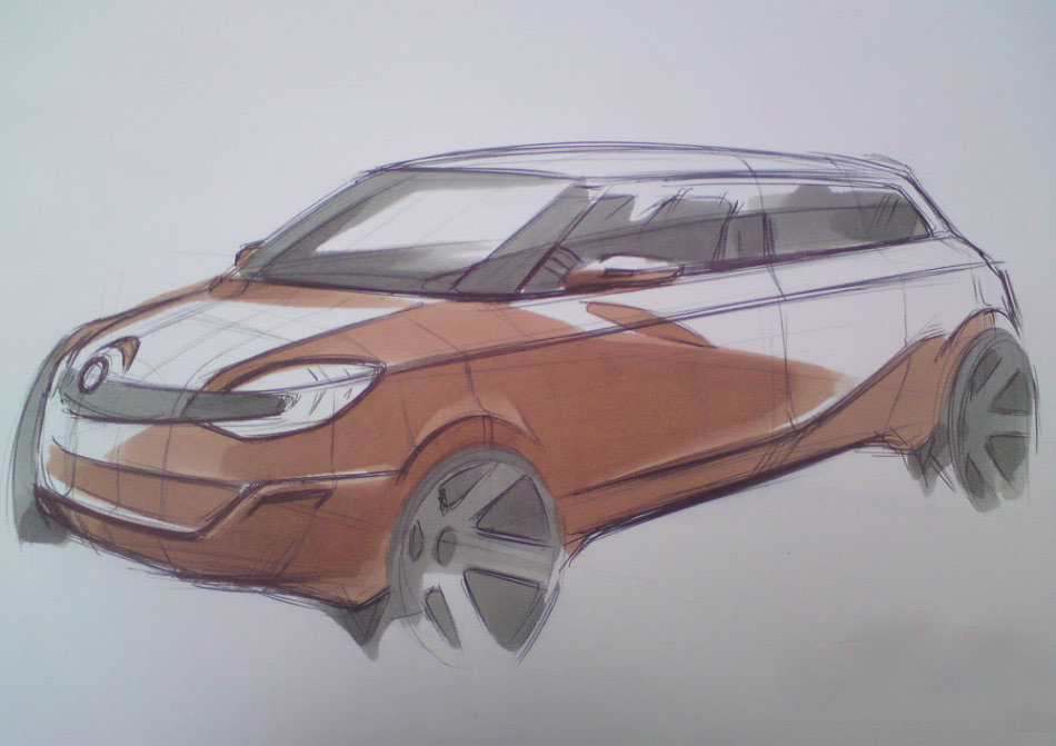 automobile，Hand drawn，ps，course，