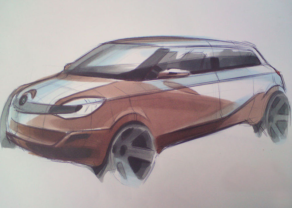 automobile，Hand drawn，ps，course，