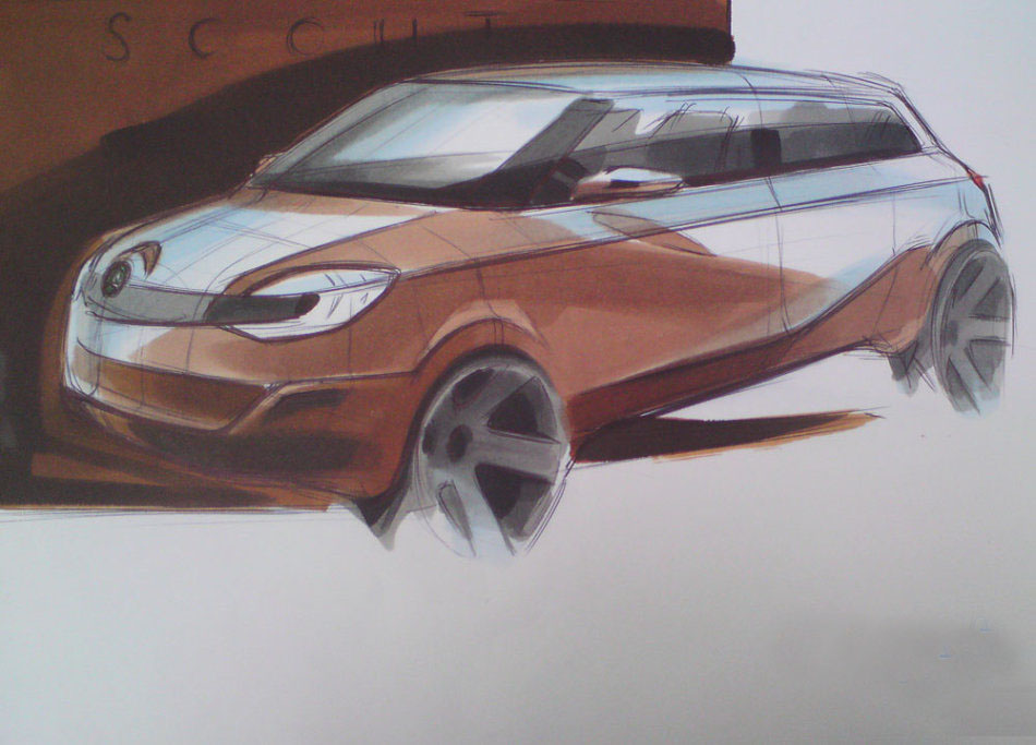 automobile，Hand drawn，ps，course，