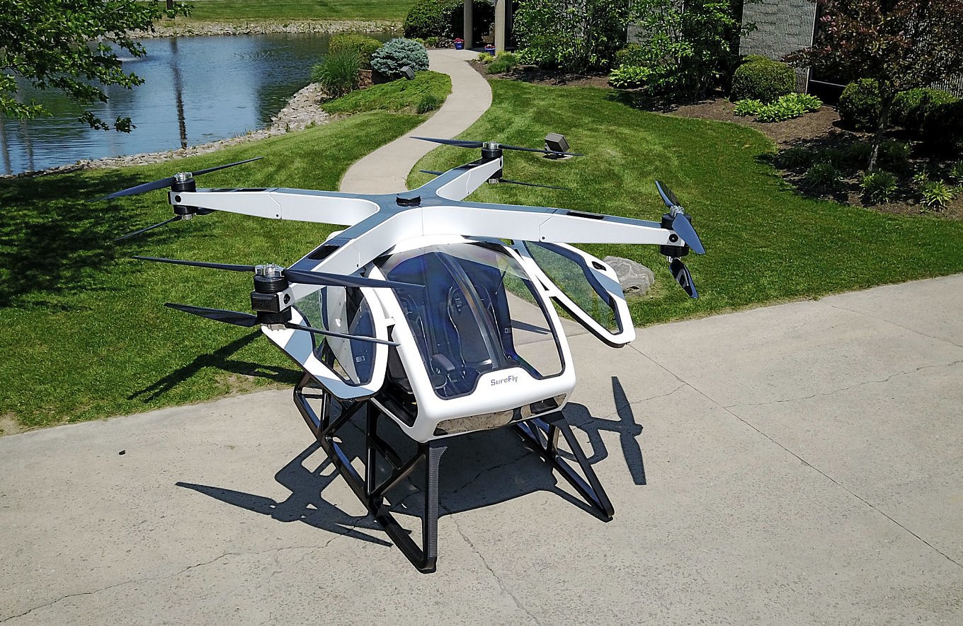 Private aircraft，Driverless，Folding wing，