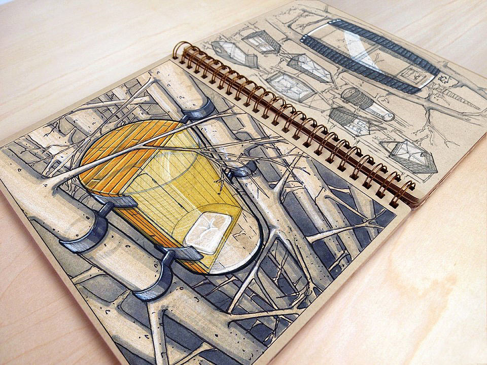 product design，marker pen，Colored lead，industrial design，Hand drawn，