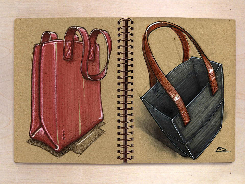 product design，marker pen，Colored lead，industrial design，Hand drawn，