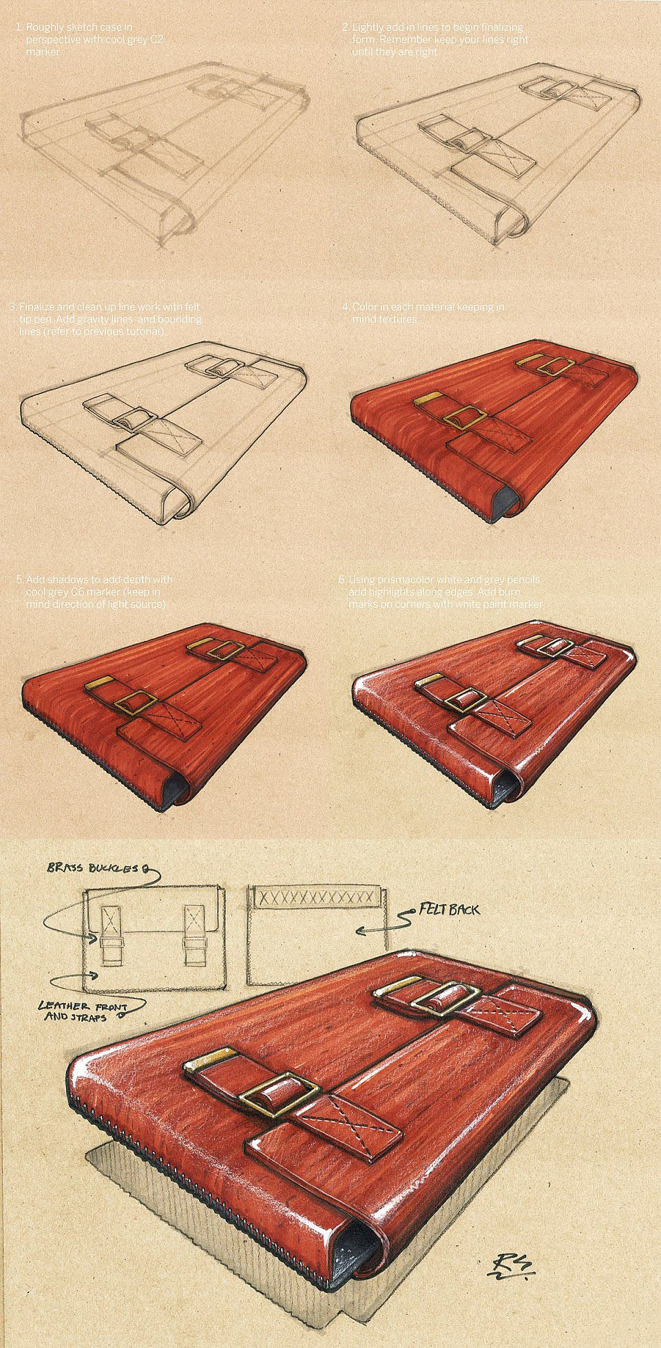 product design，marker pen，Colored lead，industrial design，Hand drawn，