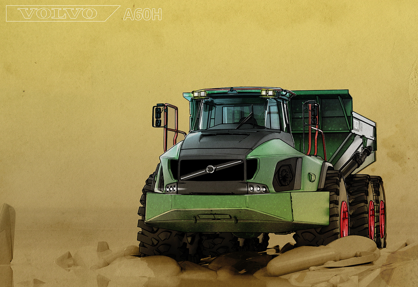 Construction equipment，Gravity sketch，vehicle，Gravity Sketch，