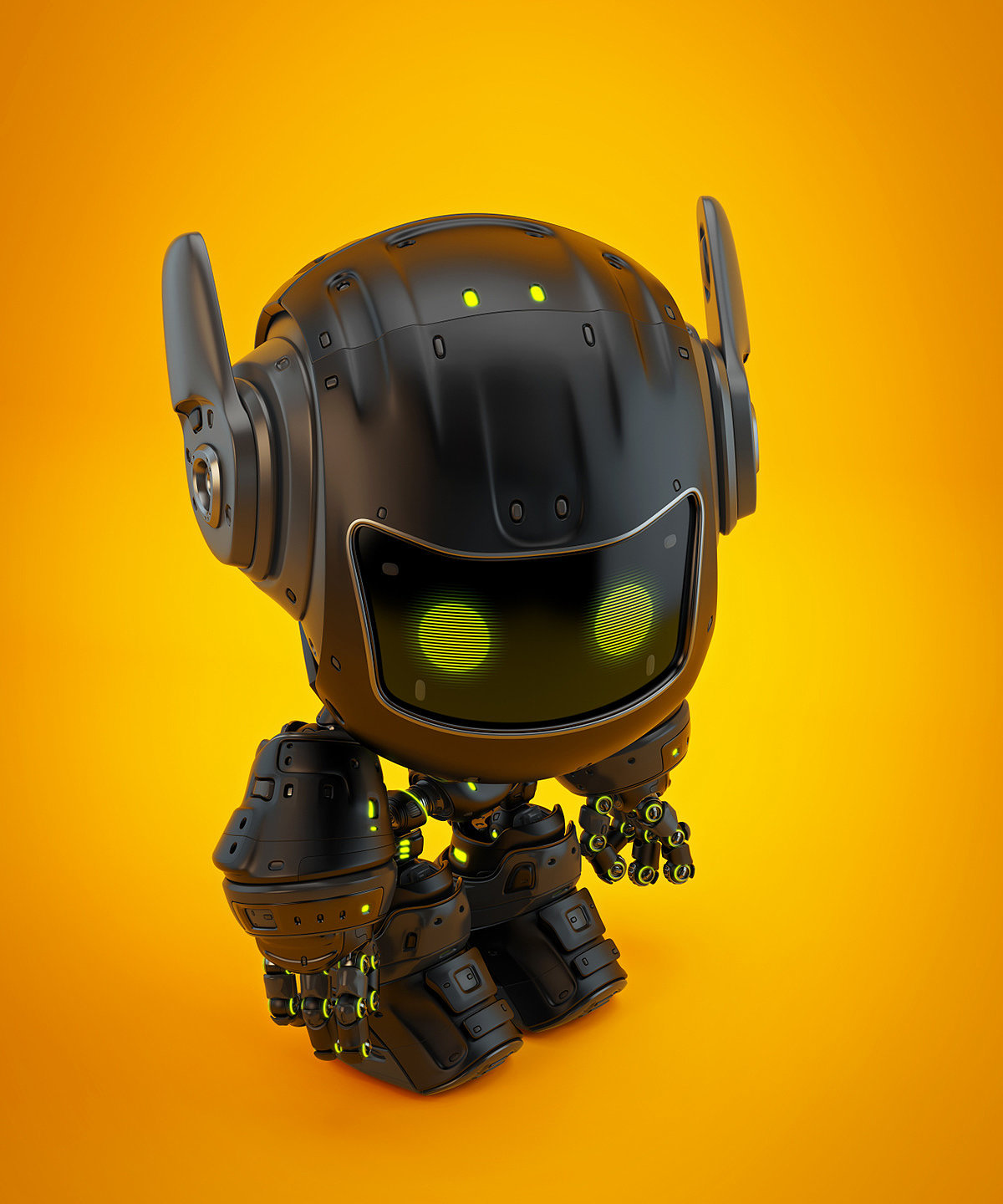 robot，black，intelligence，