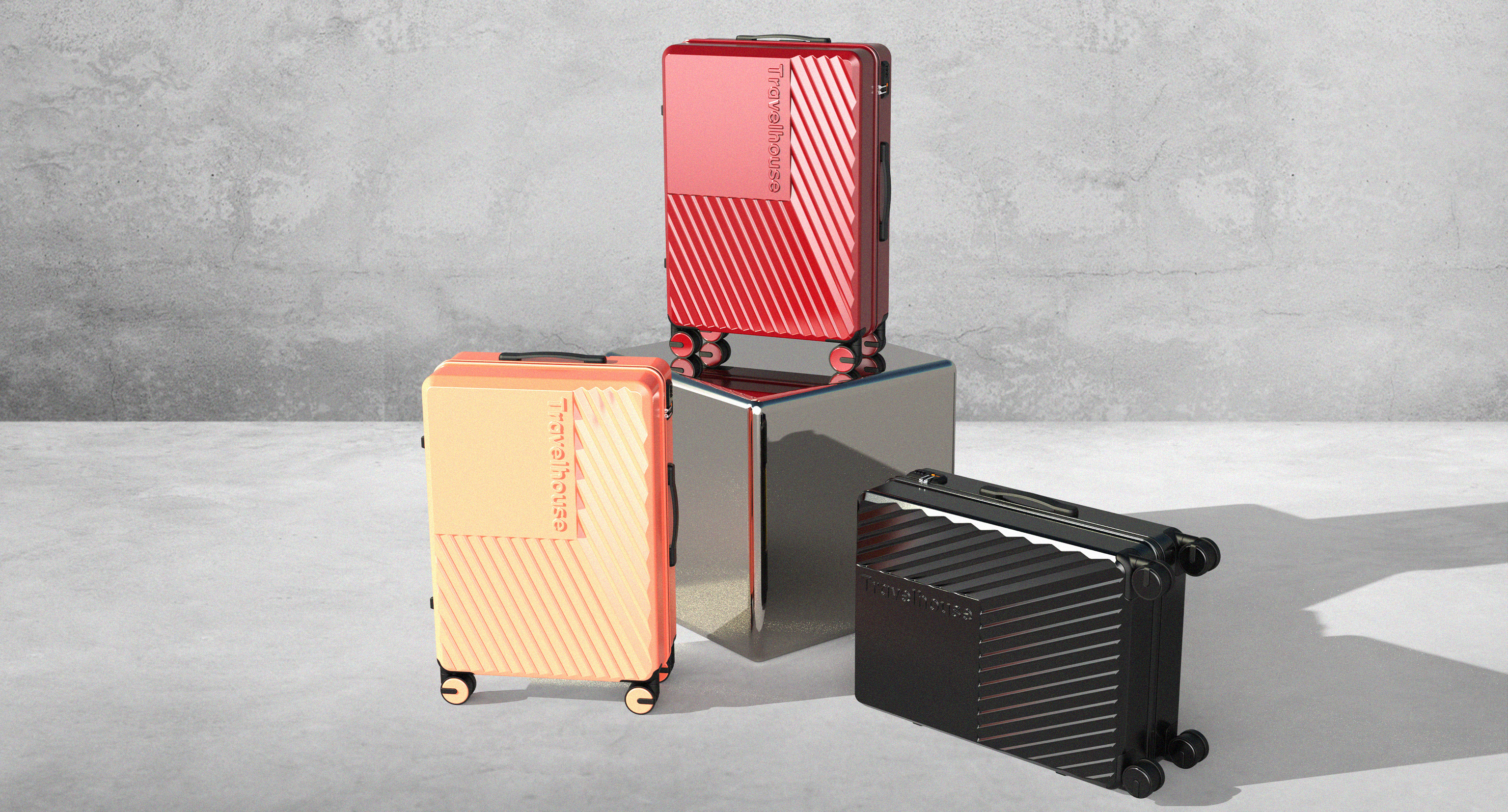 Travel, business, luggage, light and shadow, products，