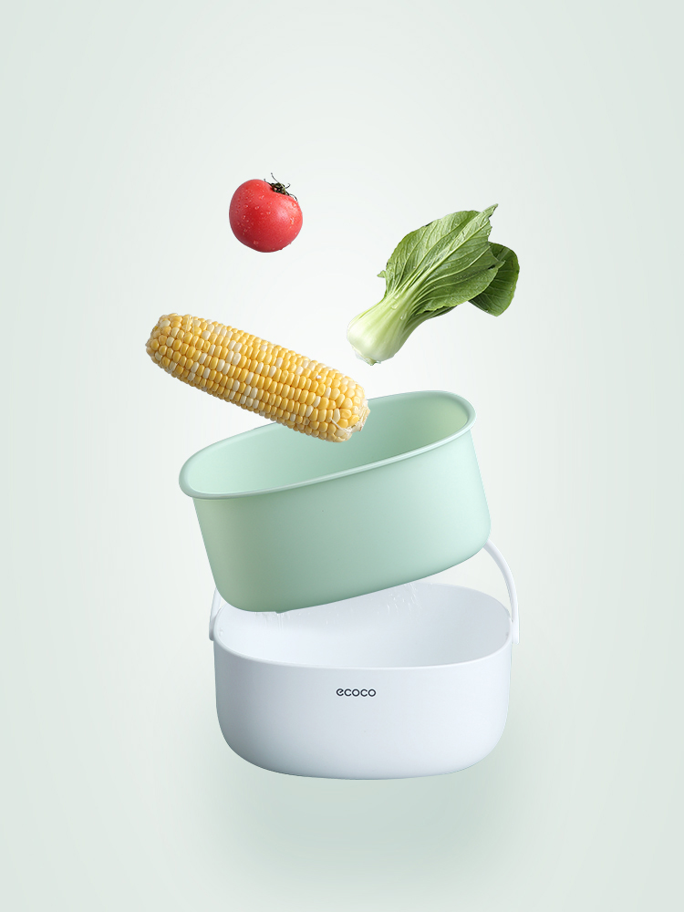 articles for daily use，Drain basket，Vegetable washing basin，fruit basket.，fruit basin，