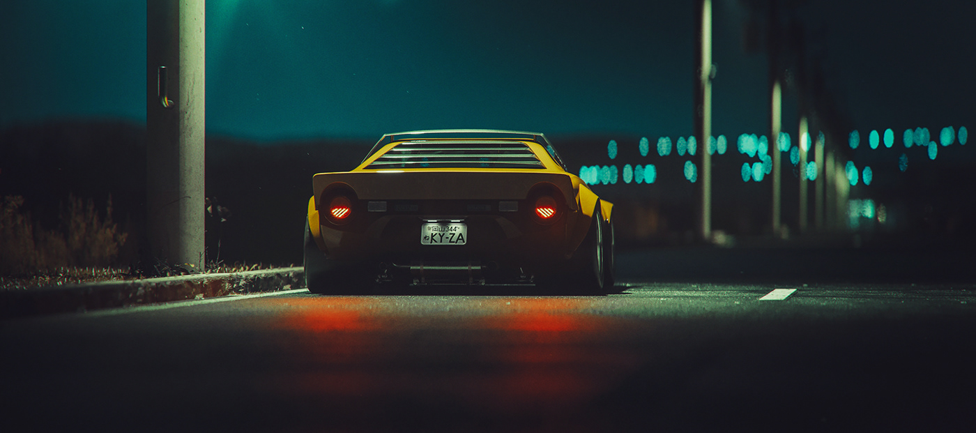 automobile，3d，concept，Scenery，