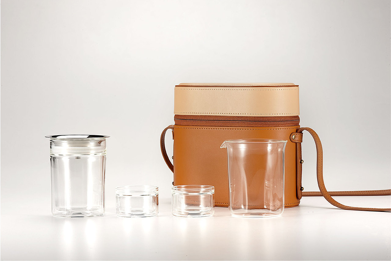 Original cultural product design，Travel tea set，Aesthetic home life experience，Portable travel tea set，Fashion accessory bag，One thing for multiple purposes，Female side hanging bag，